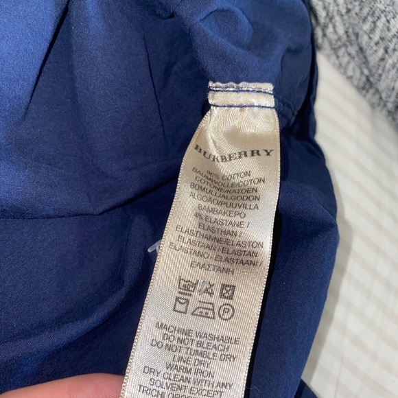 BURBERRY BRIT shirt NOVA check cotton Long Sleeve Men's NAVY size XL - Picture 5 of 6